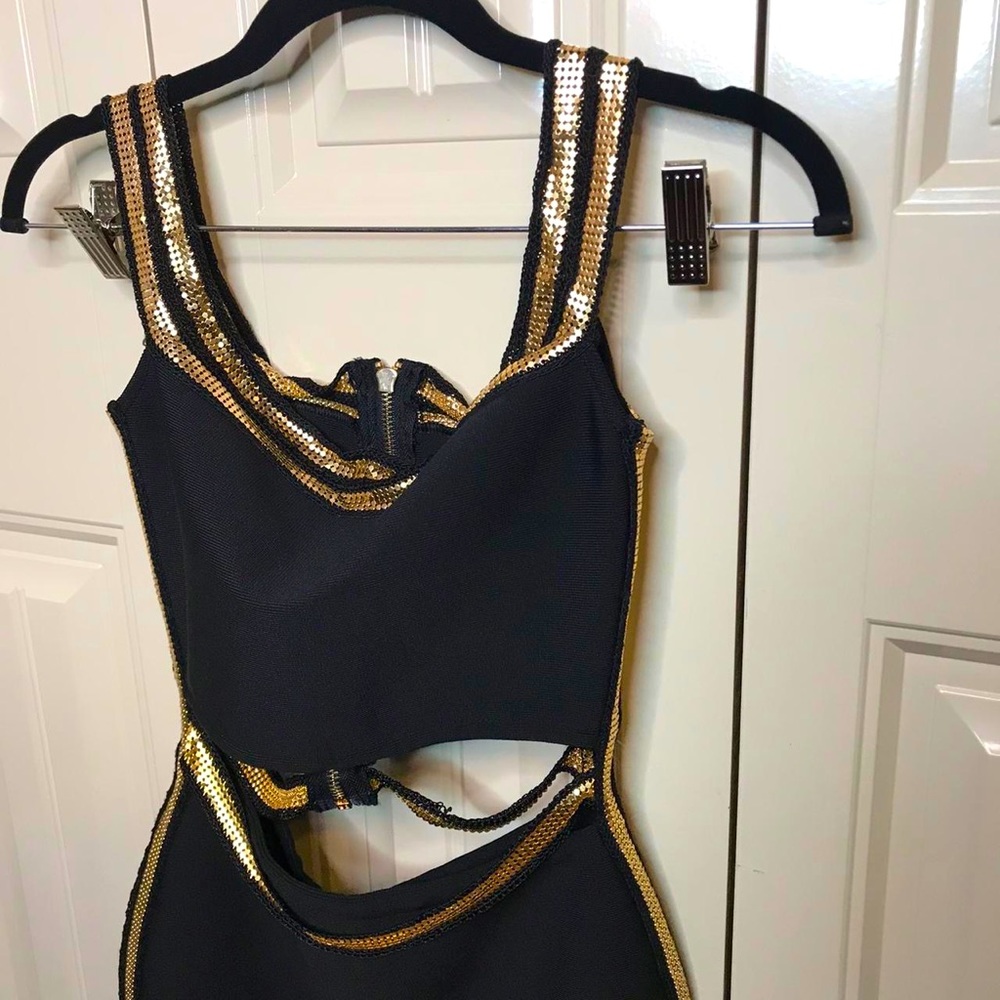 Black and gold dress new never worn
